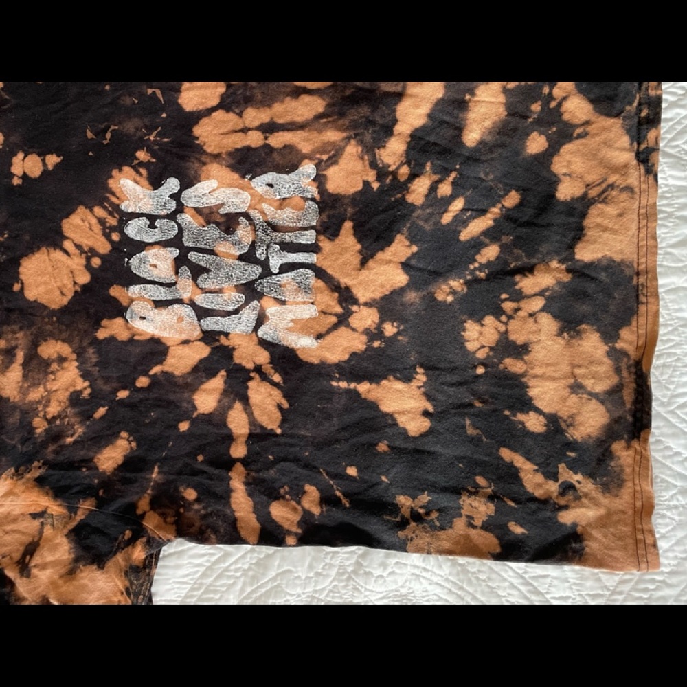 HANDMADE blm bleach-dyed tee